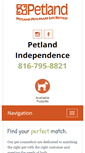 Mobile Screenshot of petlandindependence.com
